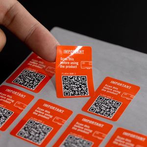 Autocollants personnalisés avec code QR pour marque, impression en gros, autocollants en vinyle auto-adhésifs pour paiement QR en feuille - Product Image 4