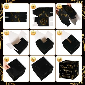 Nicro 51PCs Farewell Party Favors Share a Memory Collections of Life Goodbye Funeral Black Memorial Card Box Juego de tarjetas de invitados - Product Image 3