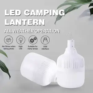 Ampoule LED solaire suspendue Portable Rechargeable pour Camping d'urgence en plein air