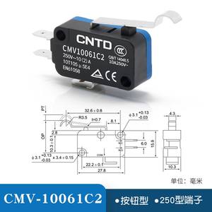 สวิตช์จำกัดขนาดเล็ก CNTD Changde รุ่น CMV10061C2 10A แบบรีเซ็ตอัตโนมัติ ตัวสวิตช์ทำจากพลาสติก แบบมือหมุน รุ่น CMV106D - Product Image 4