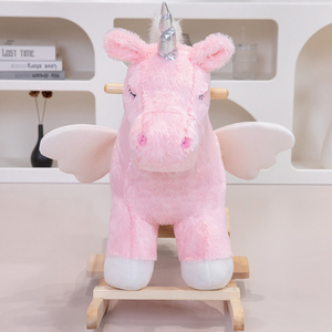 Cheval à bascule pour enfants, cheval à bascule licorne rose, jouets pour enfants, cadeaux, jouets à chevaucher pour enfants, cheval à bascule éducatif - Product Image 2