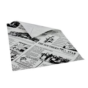 Customized Printed Logo Size Food Grade <b>Greaseproof</b> Double Wax Recyclable Eco-Friendly Deli Meat Burger Noodle Wrapping <b>Paper</b> - Product Image 6