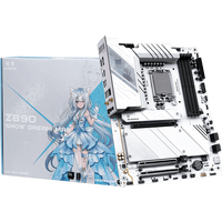 Carte mère de bureau JGINYUE Z890 Snow Dream MAX, prise en charge du socket LGA1851, capacité de mémoire 192 Go pour PC
