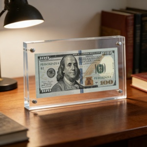 Wholesale Customized Clear Acrylic Japanese Booster Box <b>Case</b> with Magnetic Lid for Floating Shelf Storage Home Decor - Product Image 2