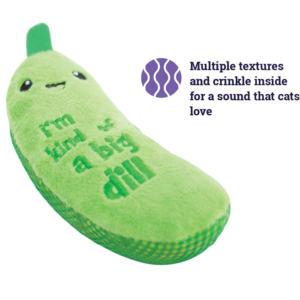 Nuovo giocattolo interattivo all'ingrosso di velluto peluche verde con erba gatta - Product Image 6