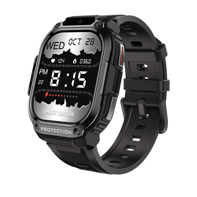 DM63 2.13inch Smart Watch NFC Password 1000mAh AMOLED Display IP67 Square Android OS 4G Sim Card Support for Sports Recording