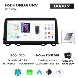 MEKEDE DUDU7 A7870 Radio de Coche Android con GPS Dual, Pantalla con Car-play, Navegación GPS Automática para <span class=keywords><strong>HONDA</strong></span> <span class=keywords><strong>CRV</strong></span> 2017-2022 de 10.33 Pulgadas - Product Image 1