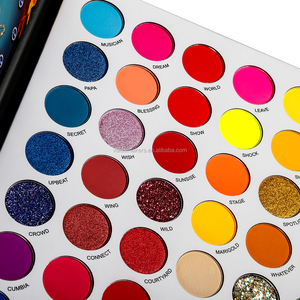 Paleta de sombras de ojos personalizada DE'LANCI 54 colores <span class=keywords><strong>La</strong></span> Catrina paleta de sombras de ojos alta pigmentación mate brillo paleta de sombras de ojos - Product Image 5