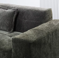 Modernes Dunkelgraues Getuftetes Komprimiertes Sofa Vakuumverpackt Modulares Schaumstoffsofa Wohnzimmermöbel Großhandel für Apartments und Hotels