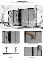Écran LED transparent AOWE, vente chaude, panneaux LED pour rideaux, fenêtres, murs en verre, téléviseurs, affichage en maille, intérieur, P3.91