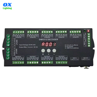 Controlador LED de 36 canales, decodificador DMX512 de 36 canales, RGB, RGBW, luz de escenario, pantalla Digital, controlador DMX para tira Led RGBW