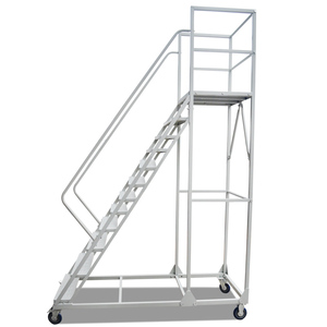 Vua toàn cầu kho leo xe di động nền tảng thang với bánh xe kệ kho siêu thị kiểm đếm nhặt Phân thang - Product Image 3