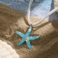 Chaînes de fil de bohême avec grand pendentif étoile de mer collier pour femmes à la mode y2k collier de plage 2025 accessoires de cou bijoux de mode
