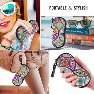 Xinhe sf מפעל לצלילה נייד מותאם אישית בד ניאופרן רוכסן מודפס משקפי שמש עמיד למים משקפיים רכים שקית נשלחים במהירות - Product Image 3