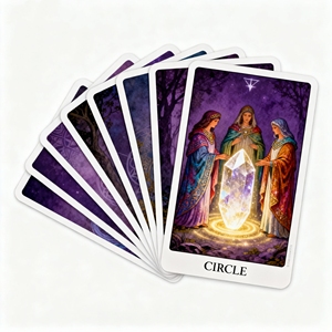 Impression de cartes personnalisées avec des bords dorés, création de cartes de tarot avec votre propre design, cartes mystérieuses - Product Image 5
