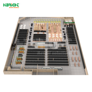 Complete <b>Mini</b> Market Solution 2D Layout with Integrated Fridge Racks - Product Image 1