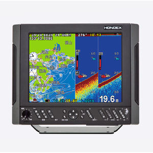เครื่องหาปลาดิจิตอล Hondex He-758-Wb หน้าจอ LCD สีขนาด 15 นิ้ว พร้อมโซนาร์และแผนที่นำทางสำหรับการตกปลา - Product Image 1