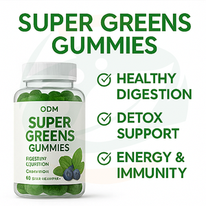 Aangepaste Private Label Volwassen Multivitamine Superfood Super Greens Gummies voor Gezondheid Premium - Product Image 3