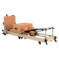 Appareil de Pilates Reformer en érable pliable et réglable avec repose-jambes pour la maison, équipement d'exercice en gros