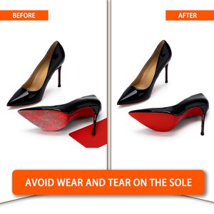 Semelles de haute qualité pour talons rouges, sport et confort, semelles en silicone antidérapantes, protège-semelles compatibles avec les chaussures à talons hauts - Product Image 2