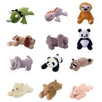 Coussin en peluche lesté personnalisé en forme de dinosaure, jouet anti-stress câlin et doux pour l'heure du coucher, fabriqué par un professionnel
