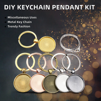 Cabochon fait main réglage porte-clés pendentif Base 25mm et 30mm porte-monnaie pour la mode bijoux à bricoler soi-même faisant des résultats clés