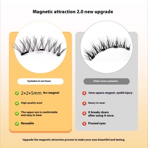 <span class=keywords><strong>Cils</strong></span> magnétiques 3D naturels et denses, portables, très demandés, pour femmes, avec effet recourbant doux - Product Image 6