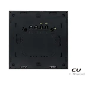 Zwave Switch Panels EU Standard Smart Alexa Voice Control Wall Light Switches High-end Module With 3 Gang Hotel Villa