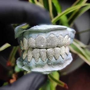 Grillz de Diamante Moissanita Premium, Corte Brillante Redondo, Joyería de Moda Hip Hop de Lujo, Accesorio Dental para Hombres y Mujeres - Product Image 6