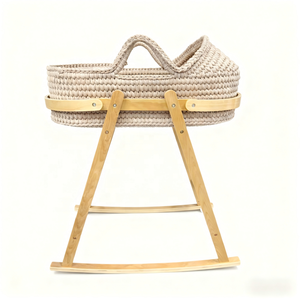 Cesta Moisés Moderna Hecha a Mano <span class=keywords><strong>para</strong></span> Dormitorio, Cuna, Regalo <span class=keywords><strong>para</strong></span> Baby Shower, Set de Cambio de Pañales - Product Image 2