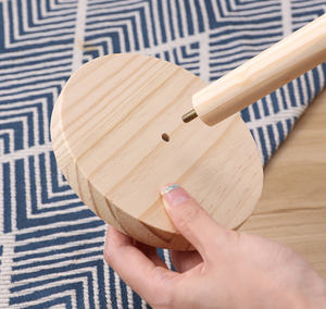 Porte-serviettes en bois pour cuisine avec installation <span class=keywords><strong>sans</strong></span> perçage, support de rangement vertical pour rouleaux de papier et serviettes - Product Image 3