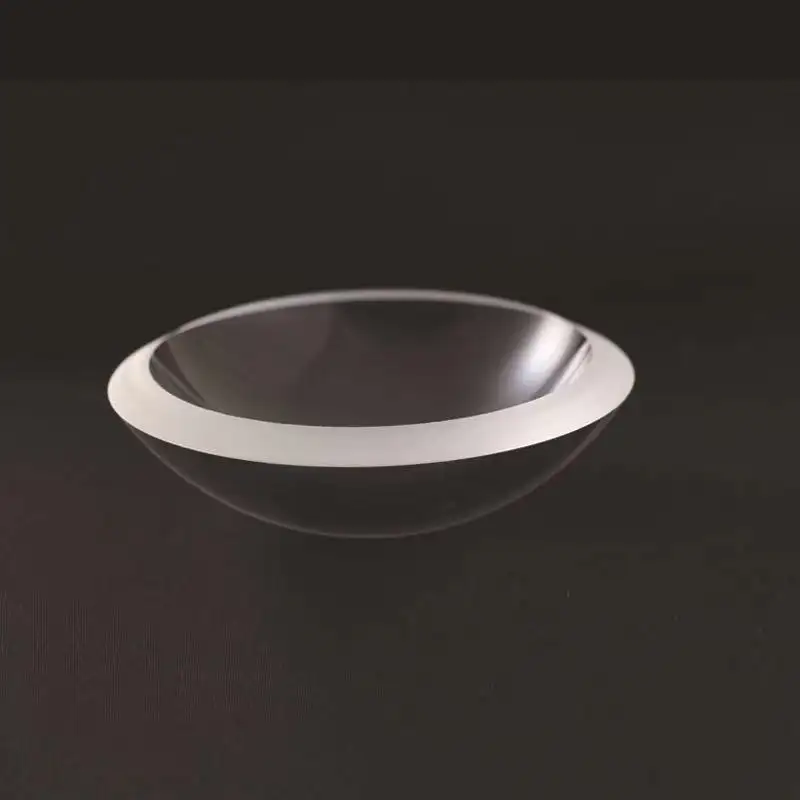 Custom-made Ar Coated Optical BK7 Quartz Sapphire Glass Dome Lens With Flange For Camera