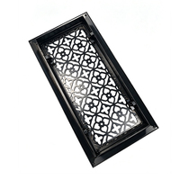 Grille de ventilation de plafond en aluminium décorative et ornée, à lamelles réglables, pour la ventilation commerciale CVC, fabrication sur mesure en usine