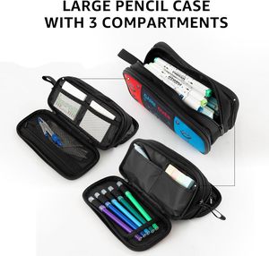 Astuccio Personalizzato con Stampa, Grande con 3 <span class=keywords><strong>Scomparti</strong></span> e Cerniera, per Controller di Gioco, per Ragazzi e Bambini - Product Image 4
