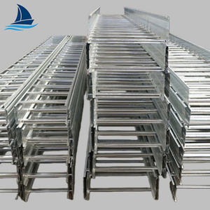 電気ケーブルトレイ中国工場一般的に使用される工業用トレイケーブルホットディップ亜鉛メッキはしごCE付き - Product Image 1