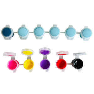 Juego <span class=keywords><strong>de</strong></span> ollas <span class=keywords><strong>de</strong></span> pintura acrílica <span class=keywords><strong>de</strong></span> 3ml <span class=keywords><strong>de</strong></span> 8 colores <span class=keywords><strong>de</strong></span> fábrica Pintura acrílica no tóxica con pincel - Product Image 1