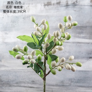 Faux fruits d'olive en plastique JCF243 branches d'olivier artificielles baies pour la décoration de vase de bureau à domicile - Product Image 6
