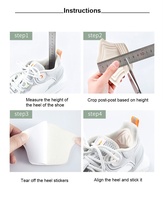 Autocollants antidérapants et anti-frottement en éponge pour chaussures de sport, ajustables, demi-semelles et autocollants de talon