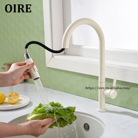 Robinet de cuisine et de salle de bain monocommande à eau froide et chaude, style classique, avec douchette extractible, pour hôtels, fabriqué en Chine