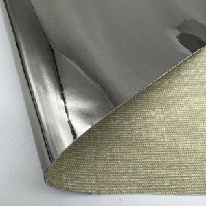 TPU Mirror <strong>Leather</strong> Smooth Metallic Foil Synthetic Faux <strong>PU</strong> <strong>Leather</strong> for Sofa Shoes Costume - Product Image 1