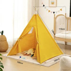 Portable enfants tentes Tipi jouer maison enfants coton <span class=keywords><strong>toile</strong></span> indien jouer tente enfant petite plage tipi fête salle décor - Product Image 2
