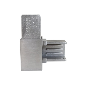 Aleader Embout de tube carré <span class=keywords><strong>réglable</strong></span> à 90 degrés Connecteur de raccord de tuyau en acier inoxydable pour système de garde-corps de pont et main courante - Product Image 3