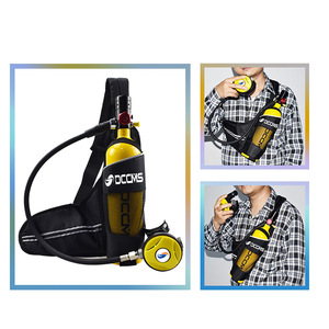 Bouteille de plongée HY Sports Modèle 006 500ML Mini Jaune/Noir en alliage d'aluminium et acier inoxydable Certifiée CE TUV 200 bars Conception Sidemount - Product Image 5