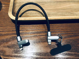 100W 140MM Type C à Type C Type C à L Noir Corde Tressée Porte-clés Câble de Données Câble de Charge pour <span class=keywords><strong>Iphone</strong></span> 14/16 Pro Max - Product Image 2