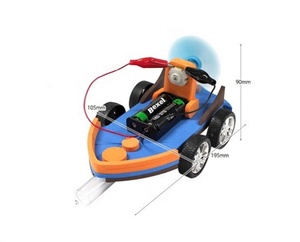 Kit <span class=keywords><strong>de</strong></span> Ciencia <span class=keywords><strong>de</strong></span> bricolaje para niños, lancha rápida aerodinámica, coche, tecnología STEM, experimento, Física electrónica, juguetes para la escuela - Product Image 6