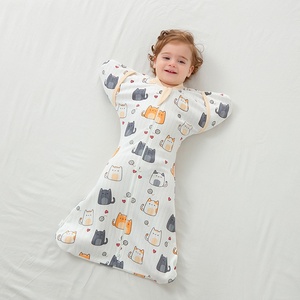 <span class=keywords><strong>Gigoteuse</strong></span> pour bébé en pur coton épais, anti-sursaut, à température constante, motif Ananas Pudding, modèle Standard, pour nouveau-né, sécurité garantie - Product Image 2