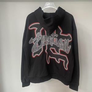 Sudadera con Capucha para Hombre, Estilo Urbano, Personalizada, 100% Algodón, con Estampado Puff de Alta Densidad - Product Image 2