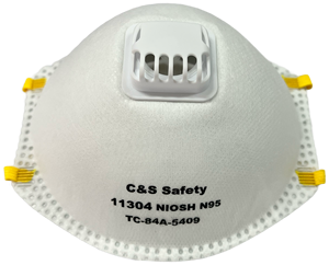 Masque FFP2 de haute qualité avec valve respirante, type coupelle, avec sangle pour la tête, demi-masque filtrant les particules pour usage industriel - Product Image 1