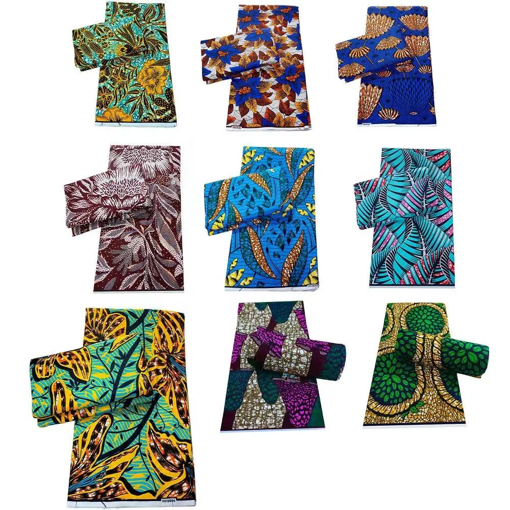 Grosir 100% katun Afrika Ankara lilin cetakan Batik penjualan tiganvi loinclothes grosir loincloth biru Afrika