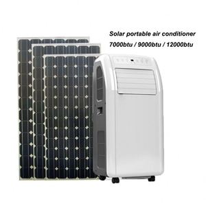 Climatiseur portable solaire 48V pour camping, 9000 BTU, 0,75 tonne, 1 CV, 100% solaire, R134a - Product Image 2